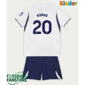 Tottenham Hotspur Mohammed Kudus #20 Replik Heimtrikot Kinder 2026-27 Kurzarm (+ Kurze Hosen)